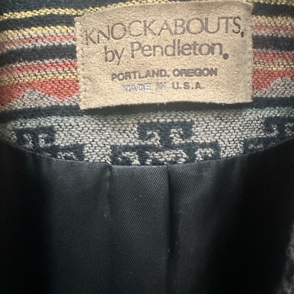 Knockabouts by Pendleton Vintage Woman Southwestern Aztec Blazer Sz 10 - Picture 3 of 17
